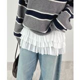 ホワイト | 柔らかく快適なフィット感。裾フリルキャミソール | futier land