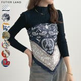 上品さを纏う。シルクタッチ大判スカーフ | futier land | 詳細画像1