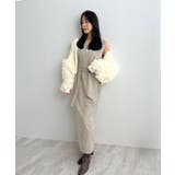 便利なベルト付き。前後2wayベルト付きロングワンピース | futier land | 詳細画像18 