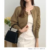 金ボタンが上品さが生まれる。ゴールドボタンラウンドネックニットカーディガン | futier land | 詳細画像8 