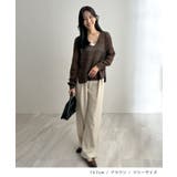 ゆるっと可愛い。透かし編みニットプルオーバー | futier land | 詳細画像8 