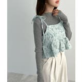 肩のリボンが映える。ジャガードフラワービスチェ | futier land | 詳細画像23 