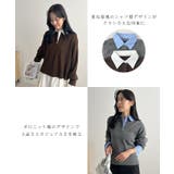 重ね着いらずで旬顔に。シャツ襟付きポロニット | futier land | 詳細画像4 