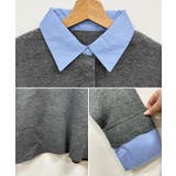 重ね着いらずで旬顔に。シャツ襟付きポロニット | futier land | 詳細画像8 