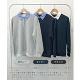 《ABYS》重ね着風デザインでラクしておしゃれに。裏毛ポロスウェット | futier land | 詳細画像2 