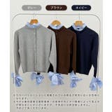 甘さと上品さの両立。ウールライクリボンシャツカーディガン | futier land | 詳細画像2 