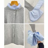 甘さと上品さの両立。ウールライクリボンシャツカーディガン | futier land | 詳細画像9 