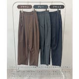 楽して可愛い万能パンツ。タフタワイドカーブパンツ | futier land | 詳細画像2 