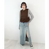 《ABYS》目を惹くコーデの主役!ローピングフリンジニットベスト | futier land | 詳細画像18