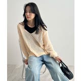 ゆるっと可愛い。透かし編みニットプルオーバー | futier land | 詳細画像12 