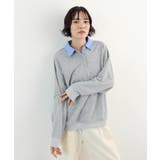 《ABYS》重ね着風デザインでラクしておしゃれに。裏毛ポロスウェット | futier land | 詳細画像10 