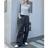 楽して可愛い万能パンツ。タフタワイドカーブパンツ | futier land | 詳細画像20 