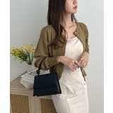 金ボタンが上品さが生まれる。ゴールドボタンラウンドネックニットカーディガン | futier land | 詳細画像15 