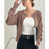 金ボタンが上品さが生まれる。ゴールドボタンラウンドネックニットカーディガン | futier land | 詳細画像33 