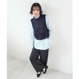 《ABYS》目を惹くコーデの主役!ローピングフリンジニットベスト | futier land | 詳細画像46