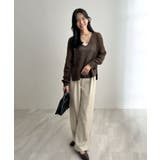 ゆるっと可愛い。透かし編みニットプルオーバー | futier land | 詳細画像17 