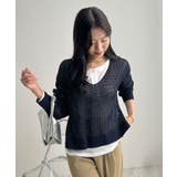 ゆるっと可愛い。透かし編みニットプルオーバー | futier land | 詳細画像23 