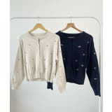 さりげない花刺繍で大人かわいく。フラワー刺繍カーディガン | futier land | 詳細画像21 