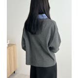 重ね着いらずで旬顔に。シャツ襟付きポロニット | futier land | 詳細画像11 