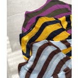 《ABYSアビス》こだわりある配色！透かし編みボーダーシアーニット | futier land | 詳細画像38 