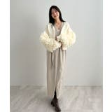 便利なベルト付き。前後2wayベルト付きロングワンピース | futier land | 詳細画像16 