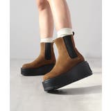 ブラウンスエード | 驚異の0.8kg軽量＆走れる！サイドゴア厚底プラットフォームショートブーツ | futier land