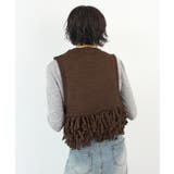 《ABYS》目を惹くコーデの主役!ローピングフリンジニットベスト | futier land | 詳細画像21