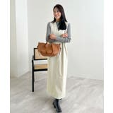 便利なベルト付き。前後2wayベルト付きロングワンピース | futier land | 詳細画像23 