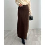 便利なポケット付き！リブロングタイトスカート | futier land | 詳細画像44 