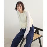 《ABYS》目を惹くコーデの主役!ローピングフリンジニットベスト | futier land | 詳細画像33