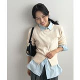 ラフに着こなす、大人カジュアル。杢ストレッチZIP付きニット | futier land | 詳細画像18 