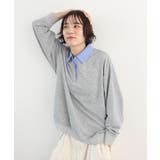 《ABYS》重ね着風デザインでラクしておしゃれに。裏毛ポロスウェット | futier land | 詳細画像13 