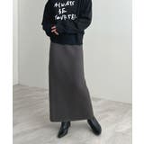 チャコールグレー(ロング丈) | 着る毛布+3℃の温かさ。裏起毛ニットロングスカート | futier land