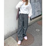 楽して可愛い万能パンツ。タフタワイドカーブパンツ | futier land | 詳細画像14 