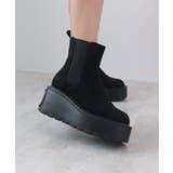 ブラックスエード | 驚異の0.8kg軽量＆走れる！サイドゴア厚底プラットフォームショートブーツ | futier land