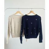 さりげない花刺繍で大人かわいく。フラワー刺繍カーディガン | futier land | 詳細画像22 