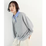 《ABYS》重ね着風デザインでラクしておしゃれに。裏毛ポロスウェット | futier land | 詳細画像12 
