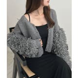 華やぐ主役カーデ。袖フリンジVネックニットカーディガン | futier land | 詳細画像24 