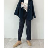 脚長効果抜群の美脚ライン。センタータックテーパードパンツ | futier land | 詳細画像27 