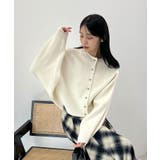 アイボリー | ふんわり袖でこなれ感アップ。バルーンスリーブモヘアニットカーディガン | futier land