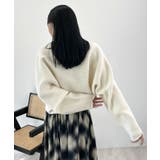 ふんわり袖でこなれ感アップ。バルーンスリーブモヘアニットカーディガン | futier land | 詳細画像20 