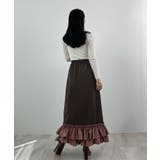 動きに華やぎを添える。ティアードフリルヘムスカート | futier land | 詳細画像19 