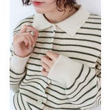 《ABYS》トレンド感ある配色。襟付きボーダーニット | futier land | 詳細画像36