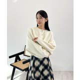 ふんわり袖でこなれ感アップ。バルーンスリーブモヘアニットカーディガン | futier land | 詳細画像23 