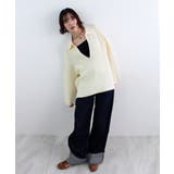 《ABYS》アルパカタッチ襟付きキーネックプルオーバー | futier land | 詳細画像34 