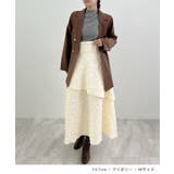 高級感漂う。ジャガードフラワーティアードスカート | futier land | 詳細画像6