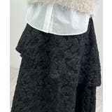 高級感漂う。ジャガードフラワーティアードスカート | futier land | 詳細画像11