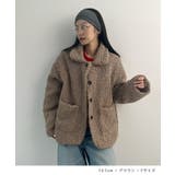 襟付きで品よくあったか。襟つきカーリーボアコート | futier land | 詳細画像6