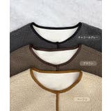 こなれ配色で差がつく。配色パイピングボアブルゾン | futier land | 詳細画像3