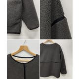 こなれ配色で差がつく。配色パイピングボアブルゾン | futier land | 詳細画像10